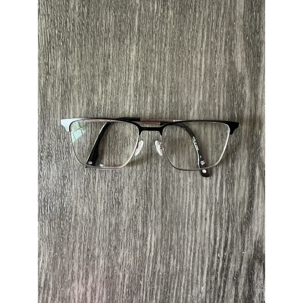 Bulova Eyeglasses, Frames Only, Hoodsport Black 55-17-145 Metal Frames With Case